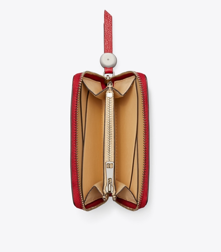 Tory Burch designer wallets Medium Romy Wallet in Tory Red overhead
