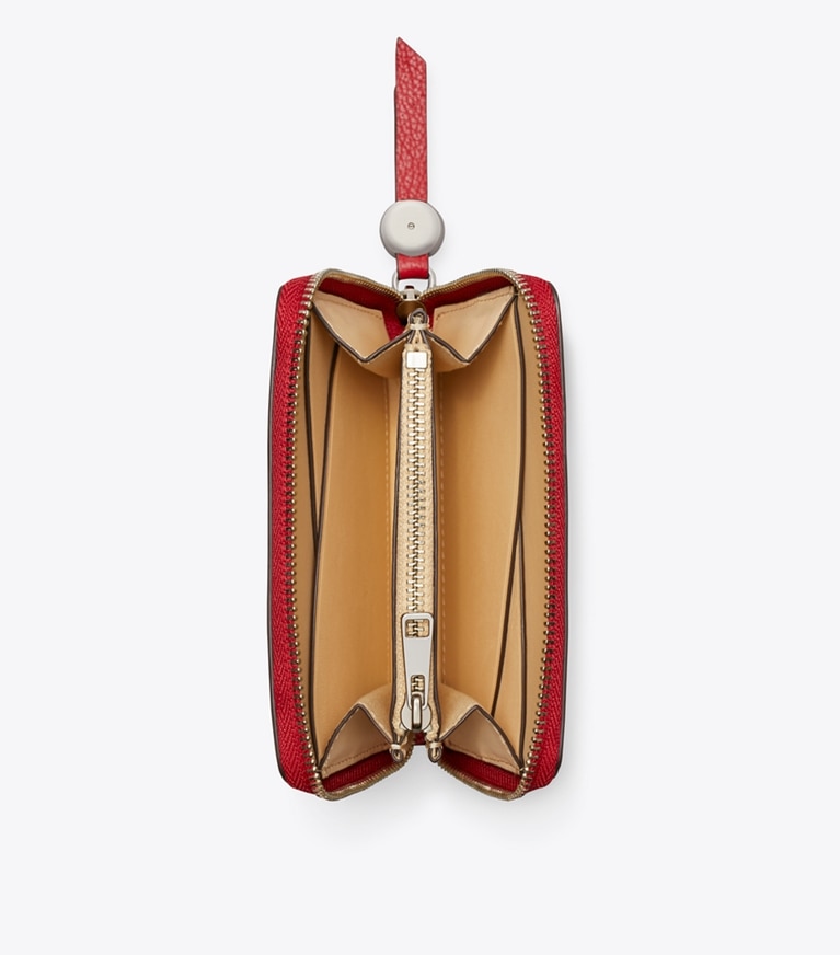 Tory Burch designer wallets Medium Romy Wallet in Tory Red angle