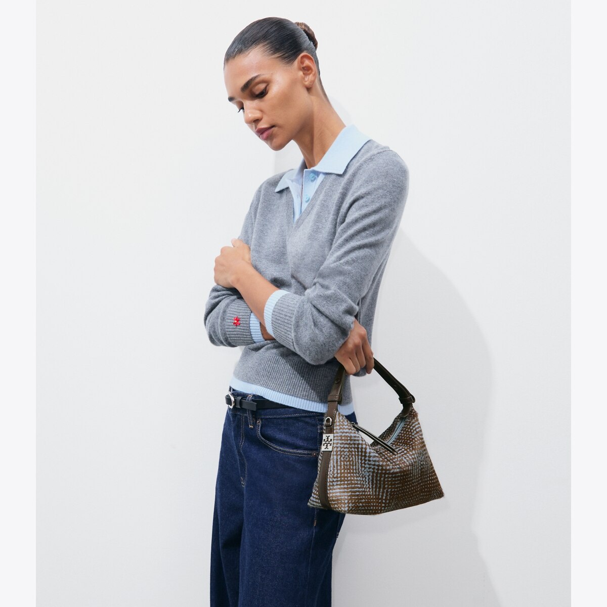 MELLOW CALF HAIR SHOULDER BAG - thumbnail 3