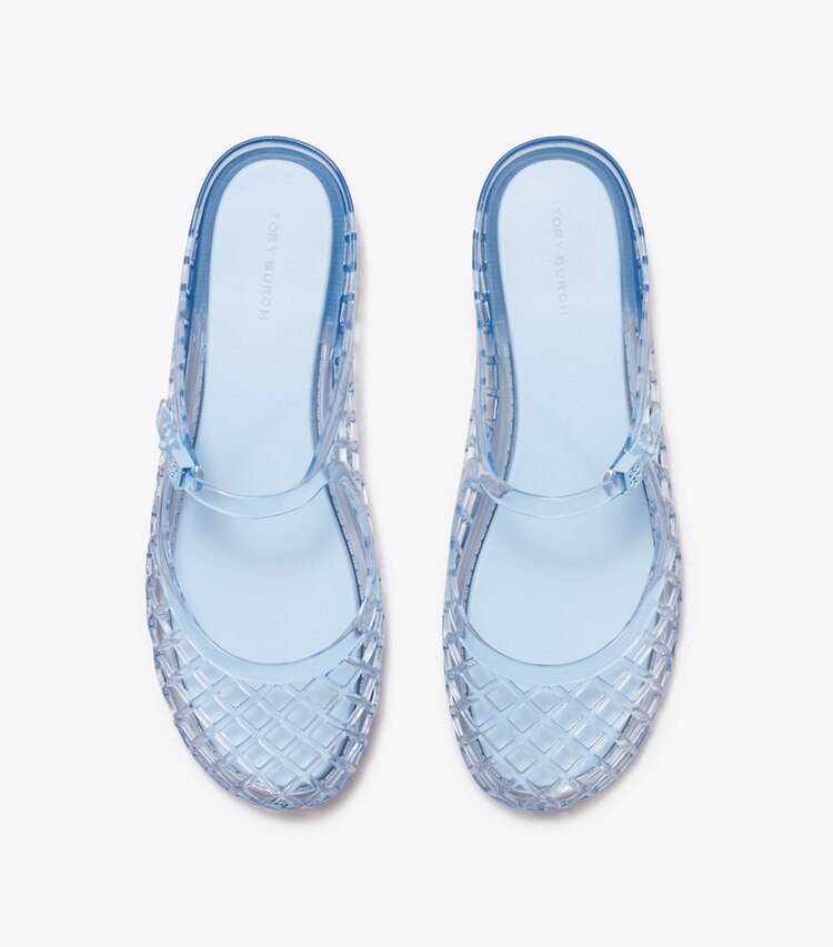 Tory Burch designer sandalen Mellow Mary Jane aus Jelly in PALE BLUE / PALE BLUE von oben