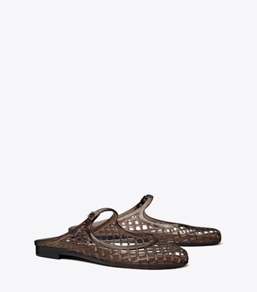 Tory Burch designer sandals Mellow Mary Jane Jelly in COCOA / COCOA angle