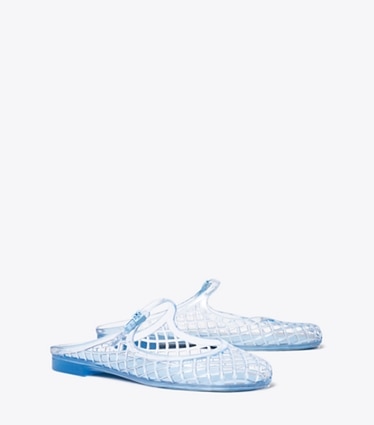 Tory Burch designer sandals Mellow Mary Jane Jelly in PALE BLUE / PALE BLUE angle