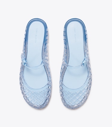 Tory Burch designer sandals Mellow Mary Jane Jelly in PALE BLUE / PALE BLUE overhead