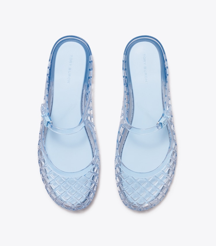 Tory Burch designer sandals Mellow Mary Jane Jelly in PALE BLUE / PALE BLUE overhead