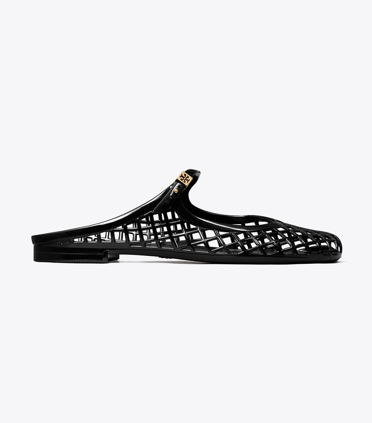 Tory Burch designer sandals Mellow Mary Jane Jelly in PERFECT BLACK / BLACK side