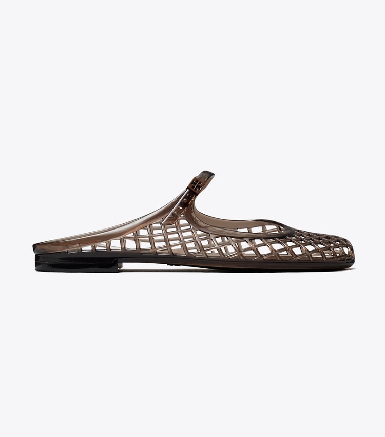 Tory Burch designer sandals Mellow Mary Jane Jelly in COCOA / COCOA side