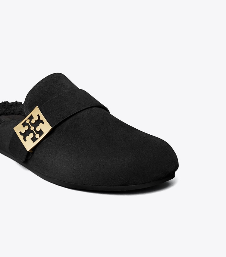 Tory Burch designer loafers Mellow Pantolette in PERFECT BLACK / PERFECT BLACK detail