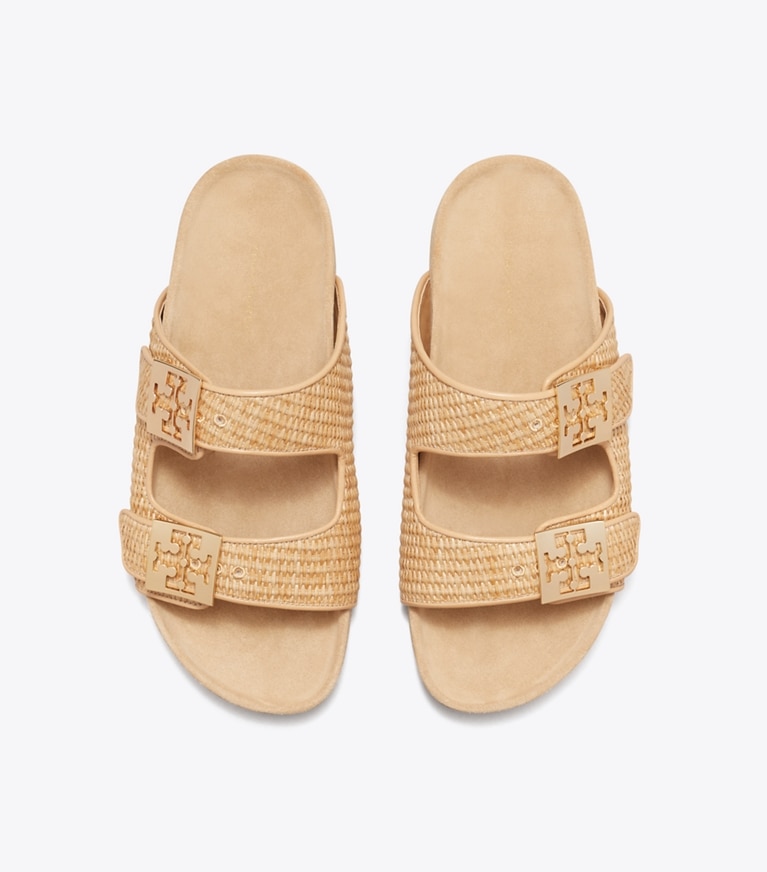 Tory Burch designer sandals Mellow Raffia Sandal in LIGHT CAMEL / LIGHT TEAK overhead