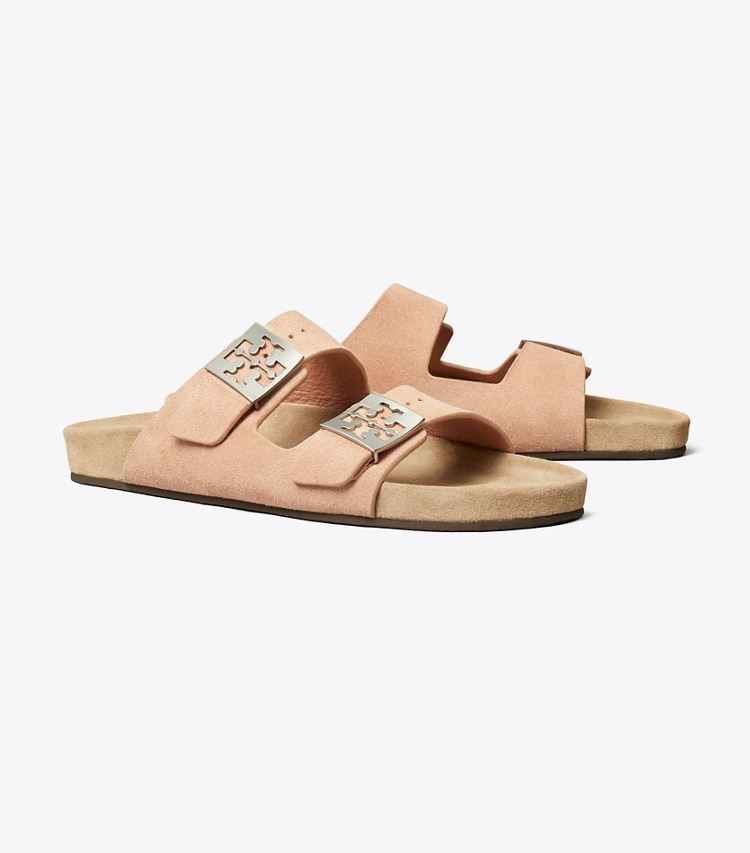 Tory Burch designer sandals Mellow Sandal in MALVA / AVOLA angle
