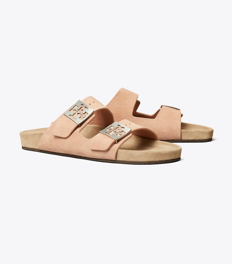 Tory Burch designer sandals Mellow Sandal in MALVA / AVOLA angle