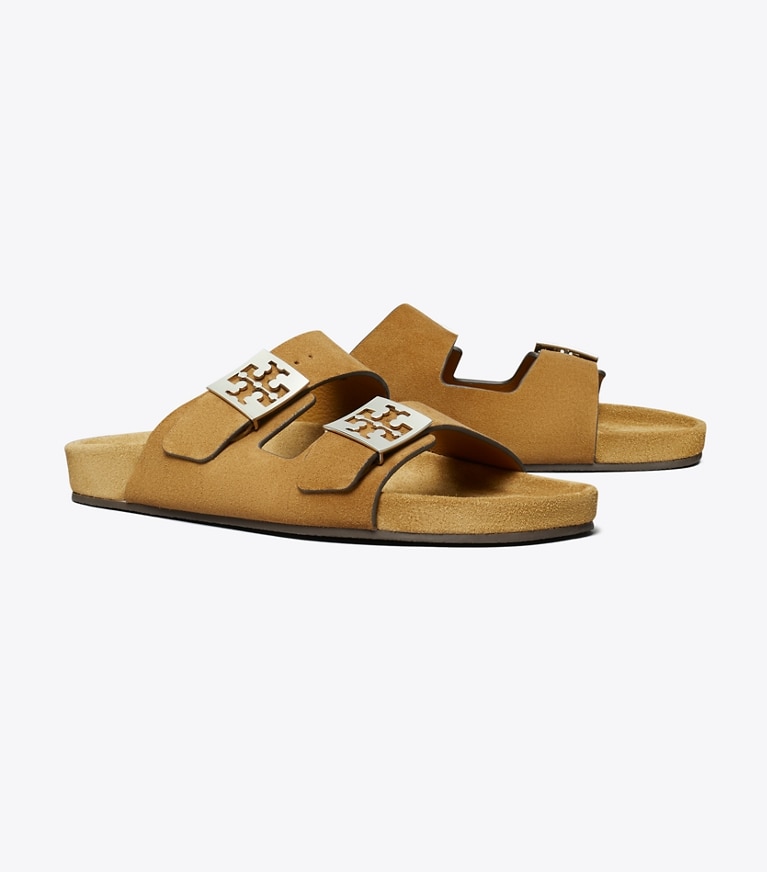 Tory Burch designer sandals Mellow Sandal in TOFFEE / LIGHT TEAK angle