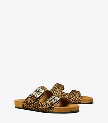 Tory Burch designer sandals Mellow Sandal in LEOPARD MULTI / LIGHT TEAK angle