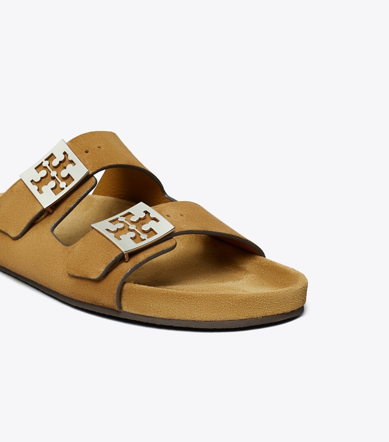 Tory Burch designer sandals Mellow Sandal in TOFFEE / LIGHT TEAK detail