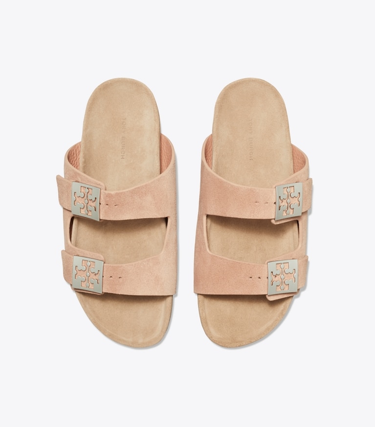 Tory Burch designer sandals Mellow Sandal in MALVA / AVOLA angle