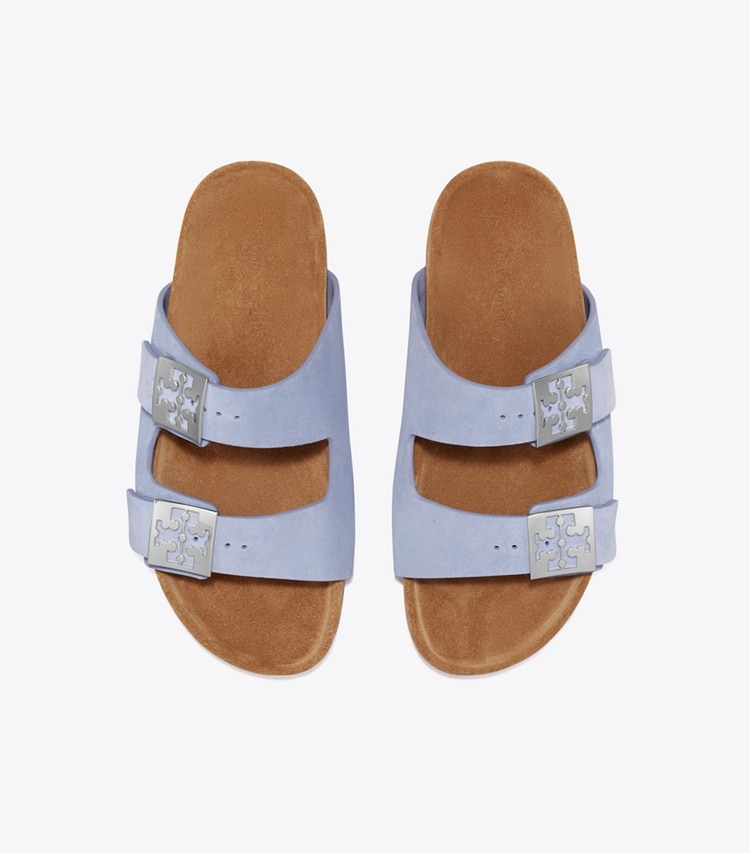 Tory Burch designer sandali Mellow Sandal in RAIN DROP / LIGHT TEAK superiore