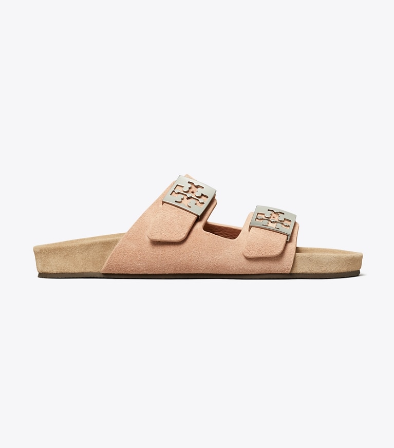 Tory Burch designer sandals Mellow Sandal in MALVA / AVOLA angle