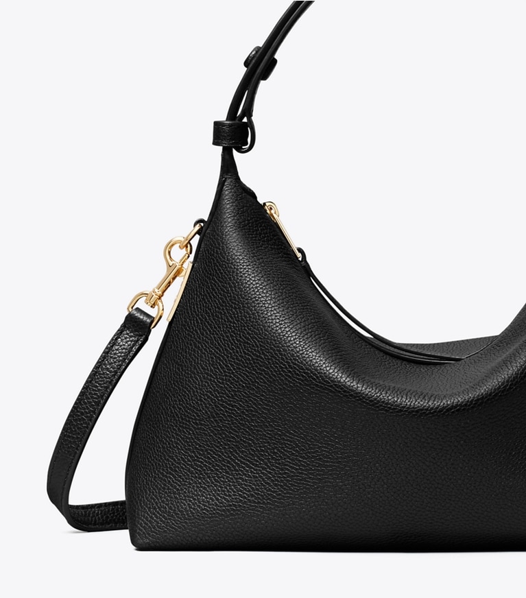 Tory Burch designer shoulder bags Mellow Shoulder Bag in BLACK detail