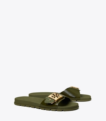 サンダル・ミュール Tory Burch DOUBLE T POOL SLIDE Double T Pool Slide: Women's Designer Sandals | Tory Burch