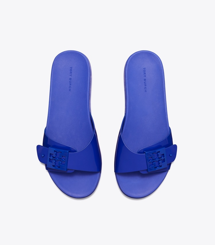 Tory Burch designer sandals Mellow Slide in BALLPOINT BLUE / BALLPOINT BLUE overhead