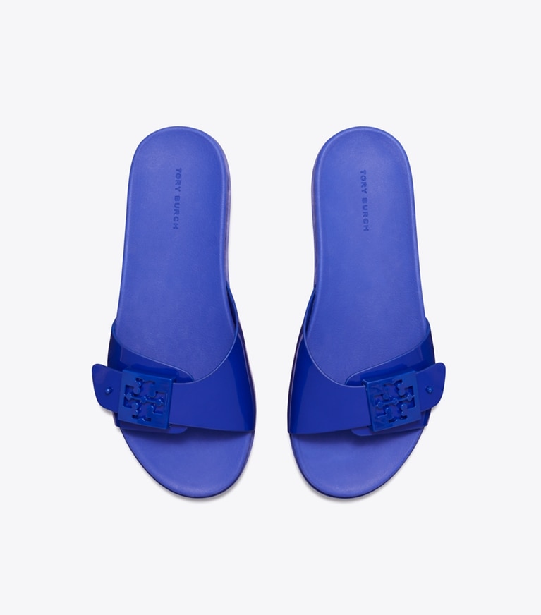 Tory Burch designer sandals Mellow Slide in BALLPOINT BLUE / BALLPOINT BLUE overhead