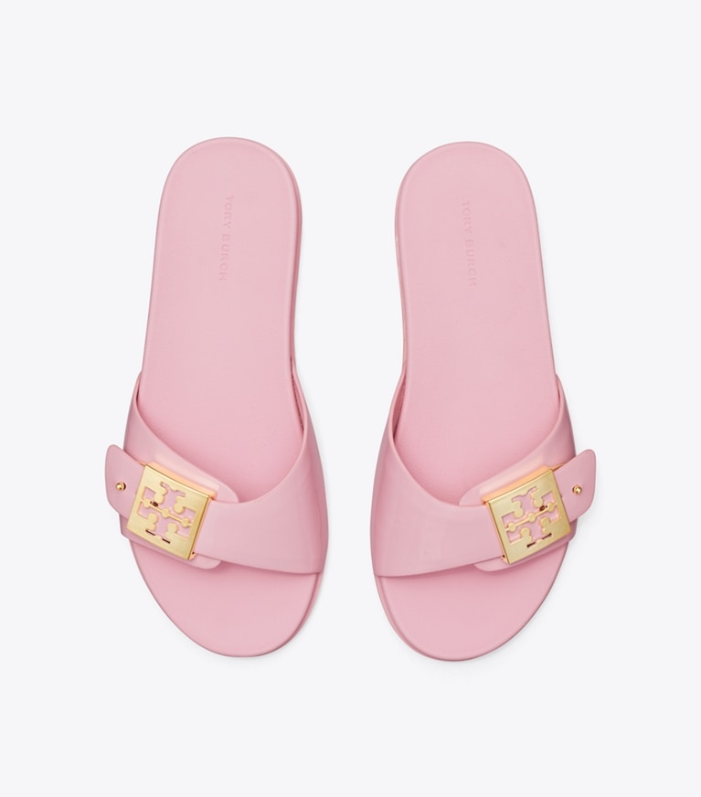 Tory Burch designer sandals Mellow Slide in ROSA CANDY / ROSA CANDY / ROSA CANDY angle