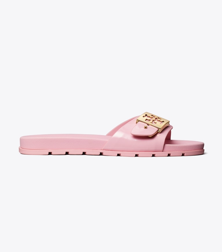 Tory Burch designer sandals Mellow Slide in ROSA CANDY / ROSA CANDY / ROSA CANDY angle