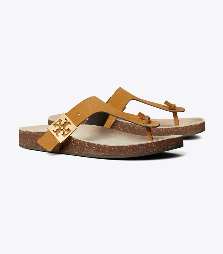 Tory Burch designer サンダル メロー トングサンダル in RHUM / AVOLA angle