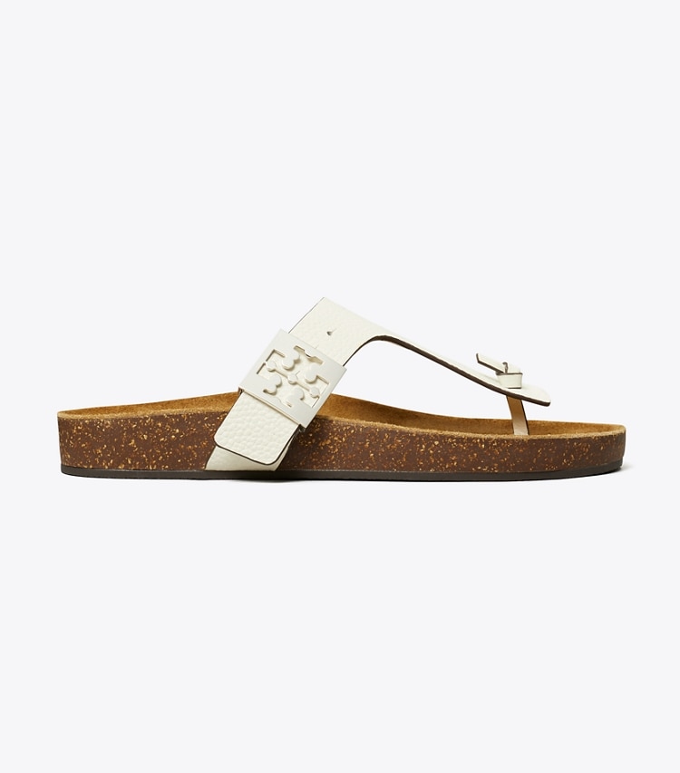 Tory Burch designer sandals Mellow T-Strap Sandal in BLANC / LIGHT OAK side