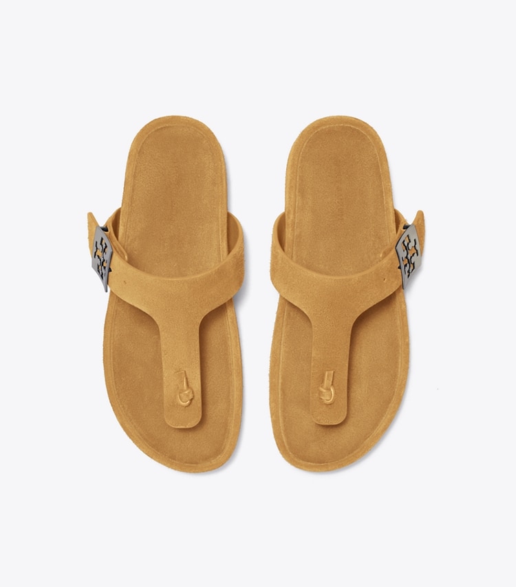 Tory Burch designer sandals Mellow Thong Sandal in PRALINE / PRALINE overhead