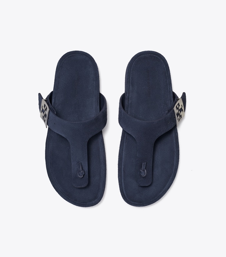 Tory Burch designer sandals Mellow Thong Sandal in NEW NAVY / NEW NAVY overhead