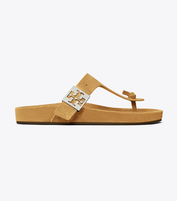Tory Burch designer sandals Mellow Thong Sandal in PRALINE / PRALINE side