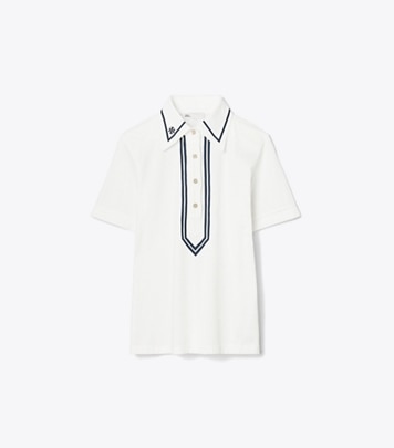 シルクフロント ポロシャツ: レディース セーター | Tory Burch JP