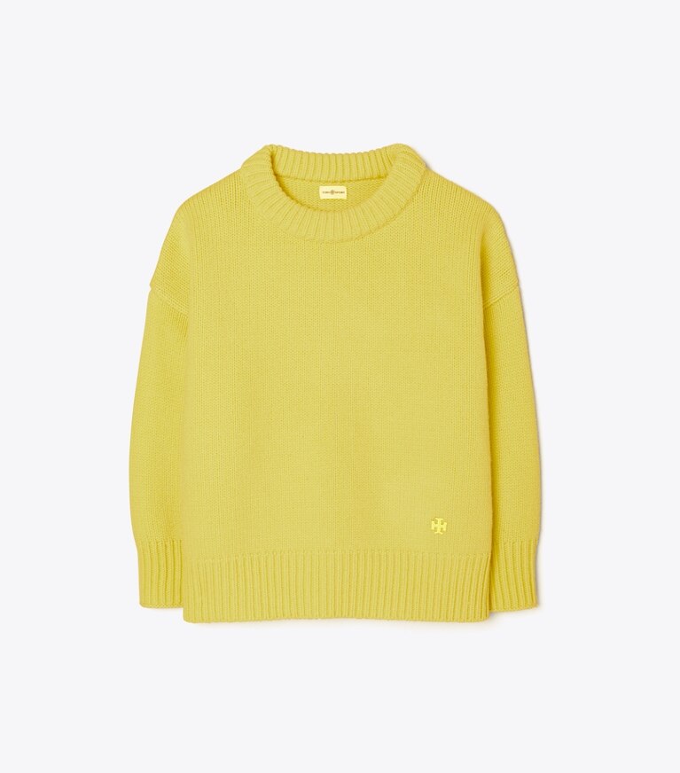 Tory Sport designer sweaters Merino Sweater in Citrea front