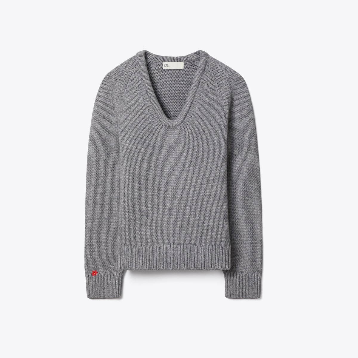 MERINO WOOL U-NECK SWEATER