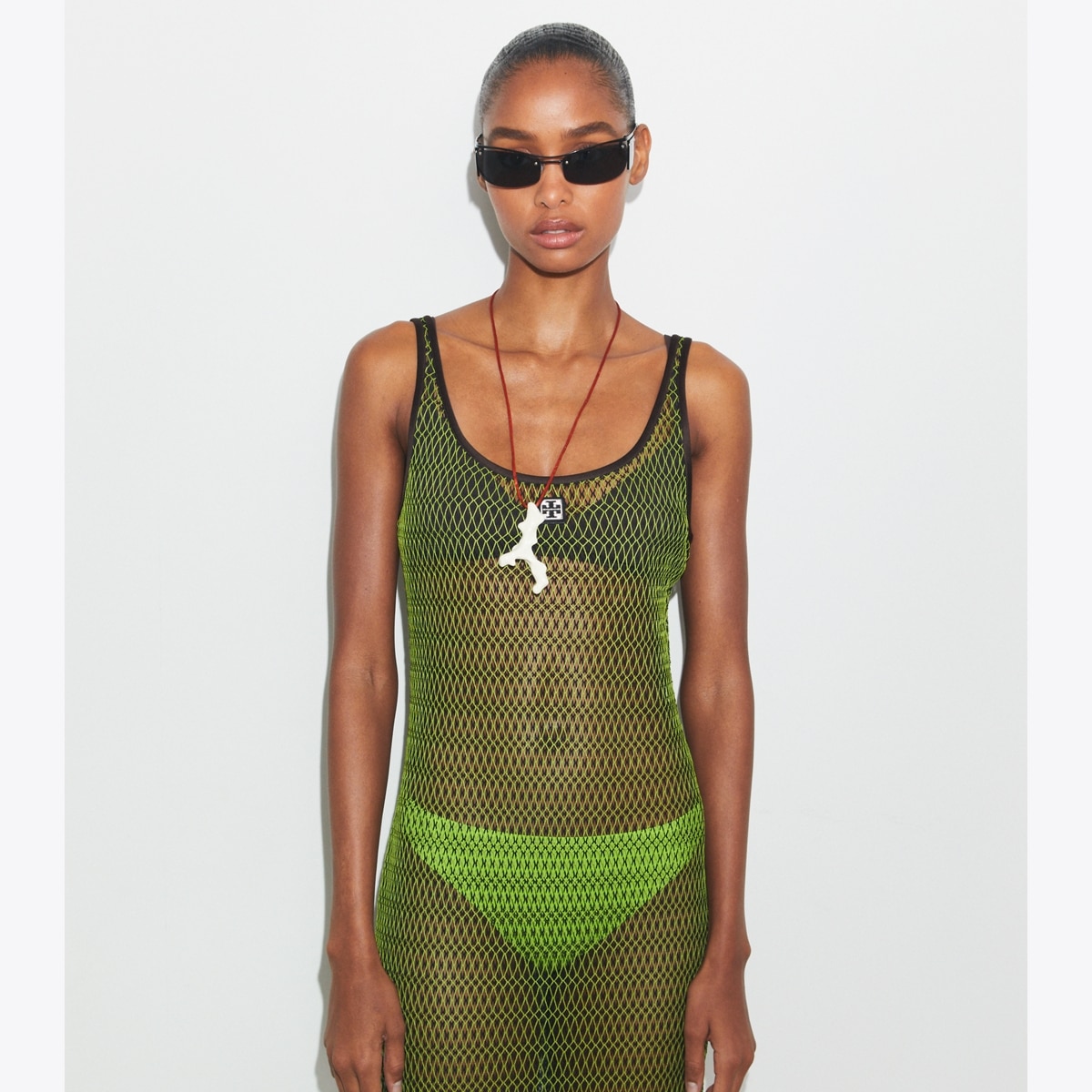 【NOFFICIALNOFFICE】24SS SHEER MESH RIBBON DRESS SHEER MESH RIBBON DRESS BLACK