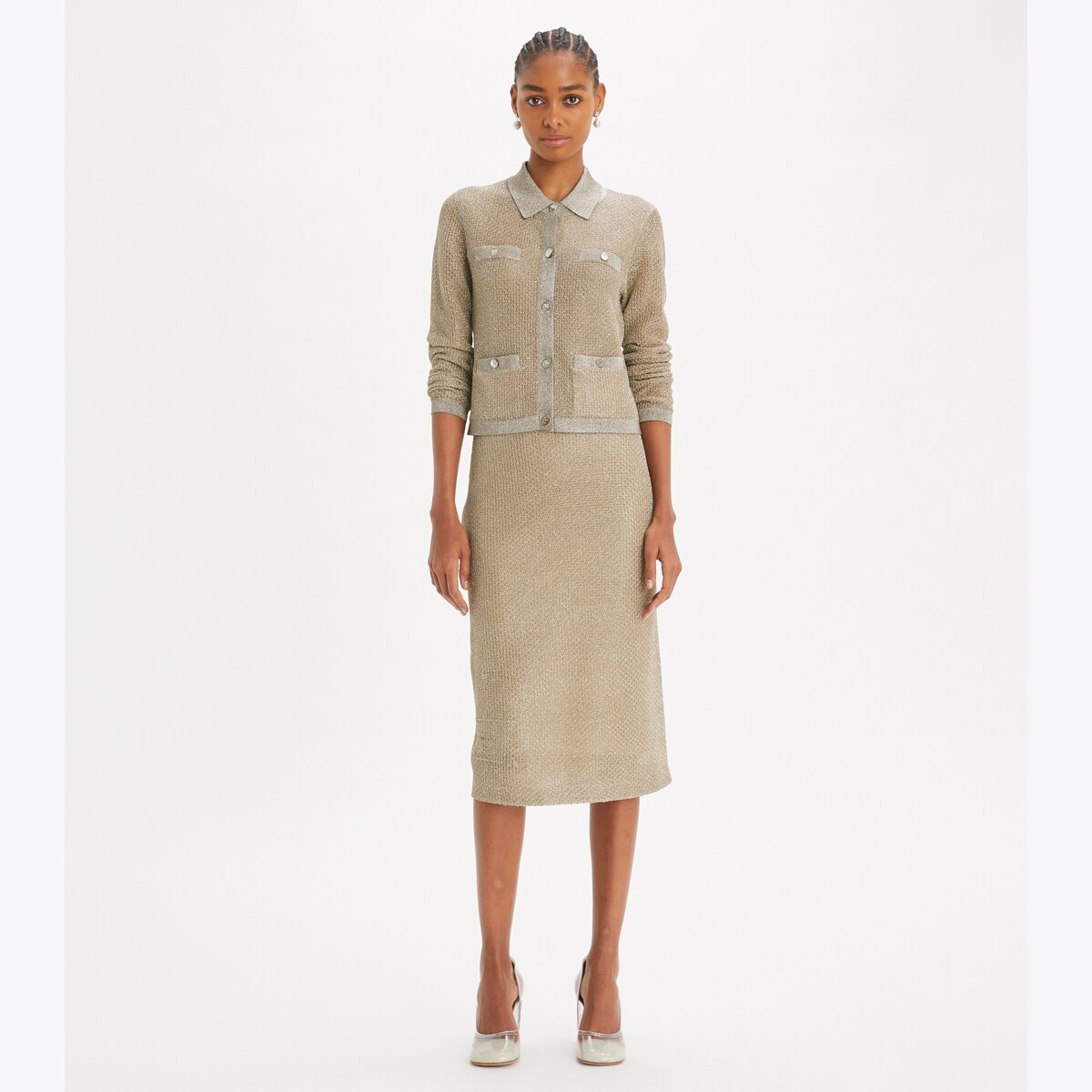 Mesh Polo: Women's Designer Sweaters | Tory Burch