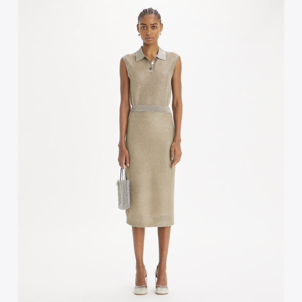 Mesh Polo: Women's Designer Sweaters | Tory Burch