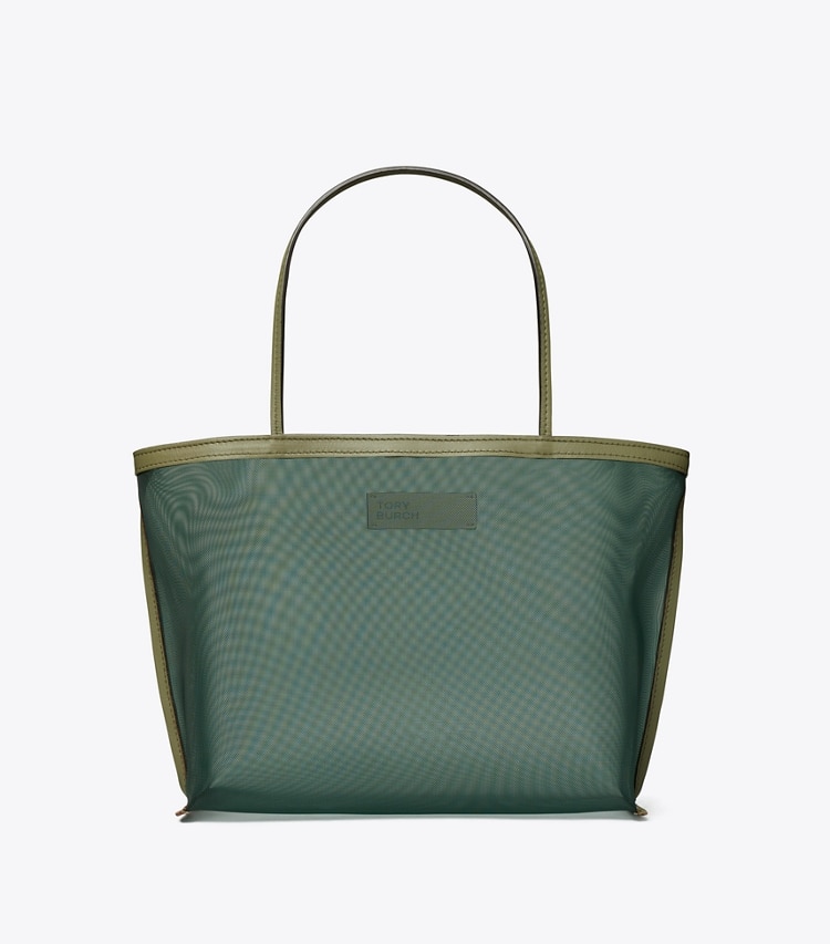 Tory Burch designer トートバッグ メッシュ トート in Verde front