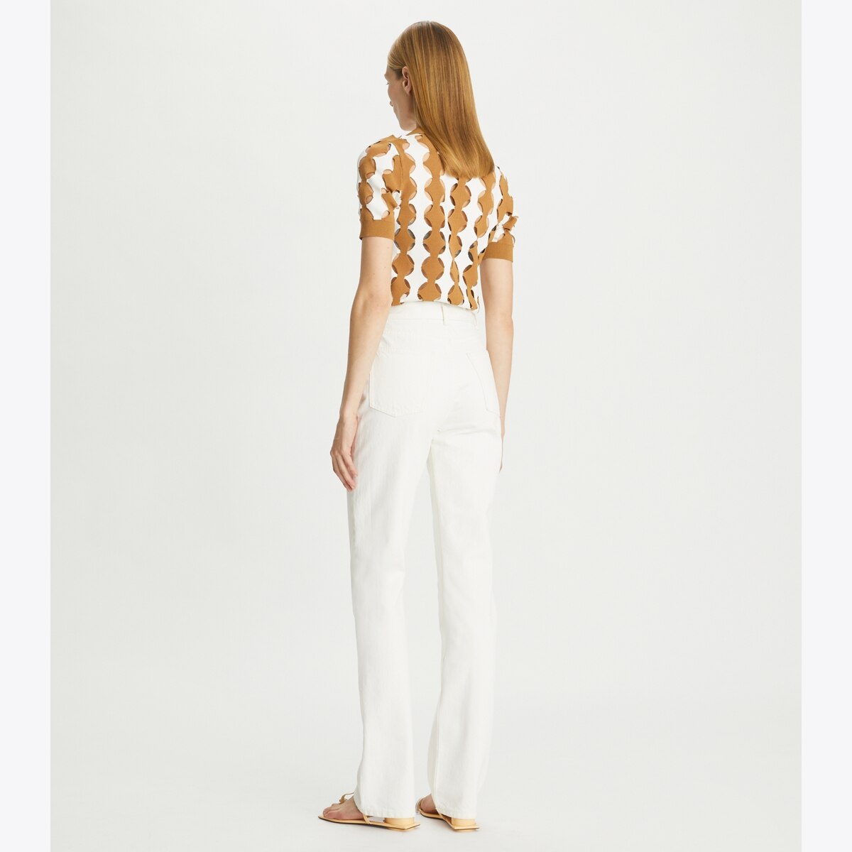 TORY BURCH ミッドライズスリムストレートレッグジーンズ Mid-Rise Slim Straight Jean: Women's Designer Bottoms | Tory