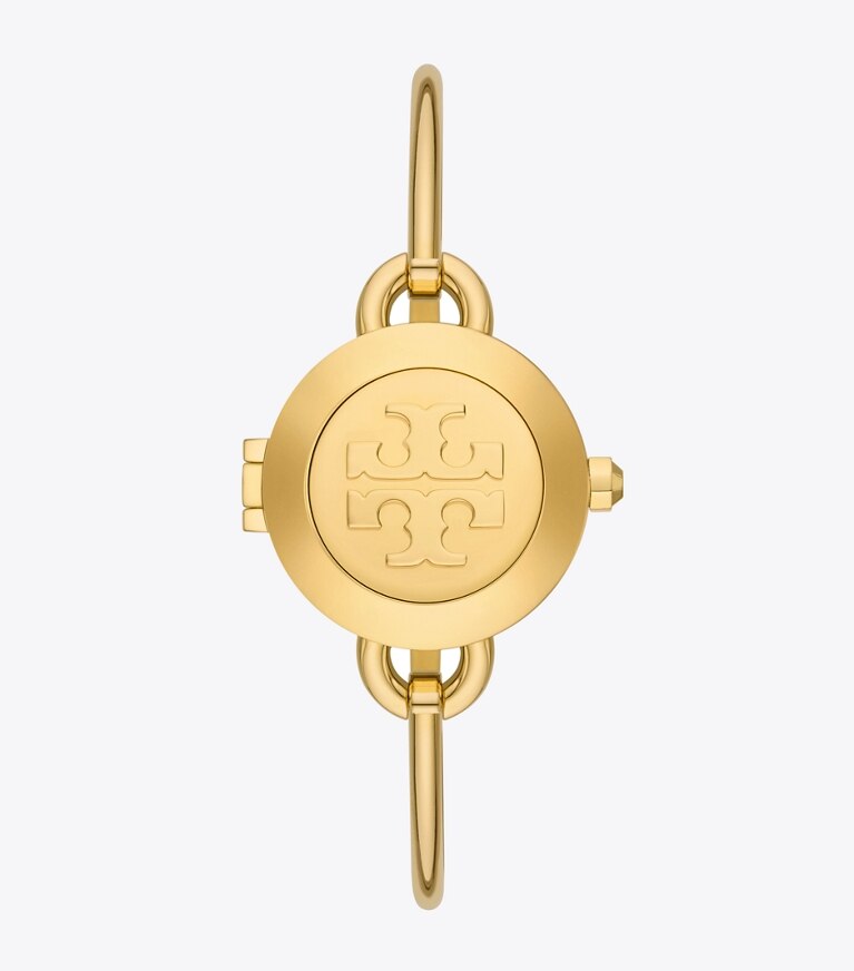 Tory Burch designer armbanduhren Miller Armbanduhren-Geschenkset aus goldfarbenem Edelstahl in MOP/STONES/PEARL front