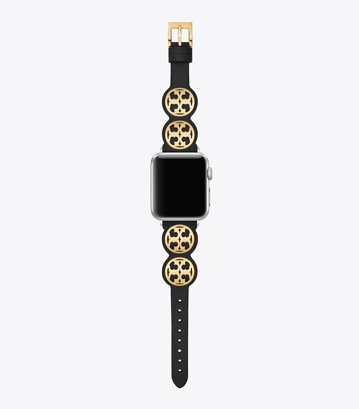 Miller Band For Apple Watch®, Black Leather, 38 MM – 40 MM: Women's  Designer Watches Tory Track Smart Watches | Tory Burch