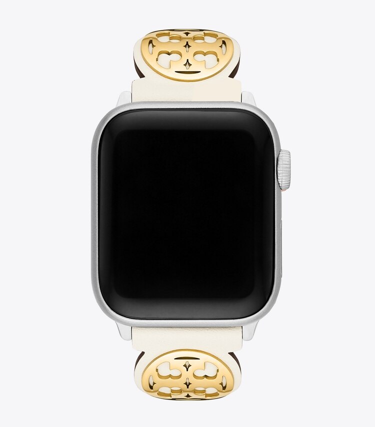 Tory Burch designer watches tory track smart watches Miller Band for Apple Watch® in IVORY detail