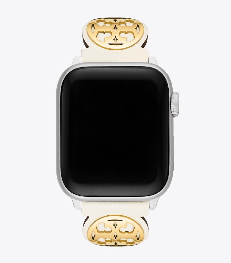 Tory Burch designer watches tory track smart watches Miller Band for Apple Watch® in IVORY front