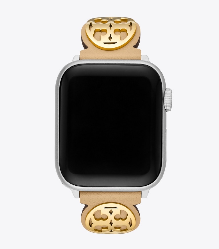 Tory Burch designer watches tory track smart watches Miller Band for Apple Watch® in Tiramisu front