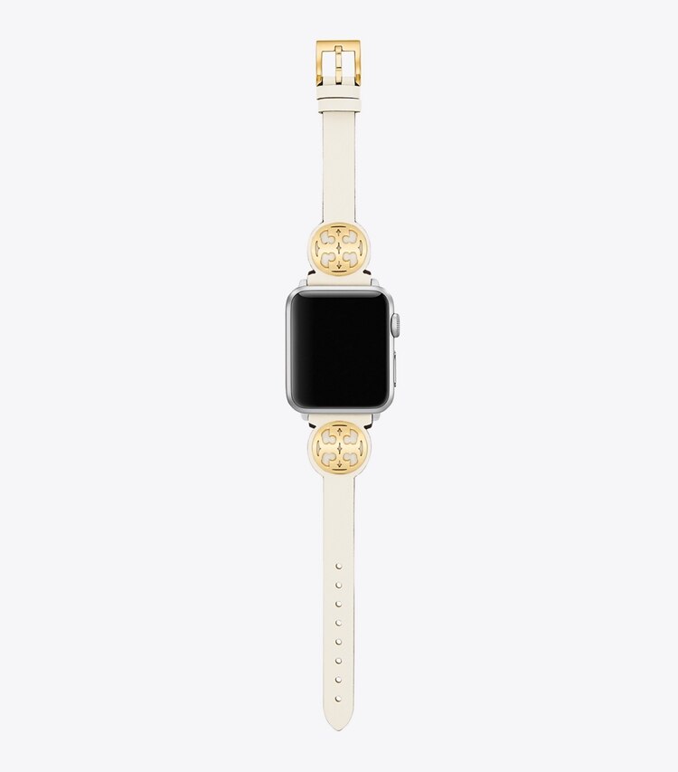 Tory Burch designer watches tory track smart watches Miller Band for Apple Watch® in IVORY front