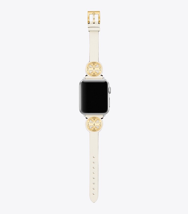 Tory Burch designer watches tory track smart watches Miller Band for Apple Watch® in IVORY front
