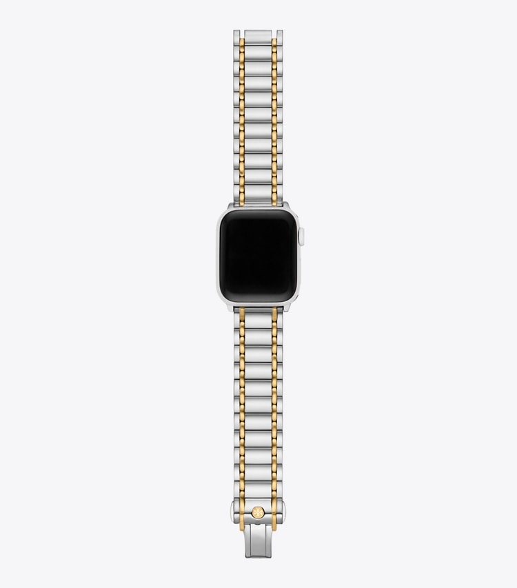 Tory Burch designer watches tory track smart watches Miller Band for Apple Watch® in SILVER/GOLD front