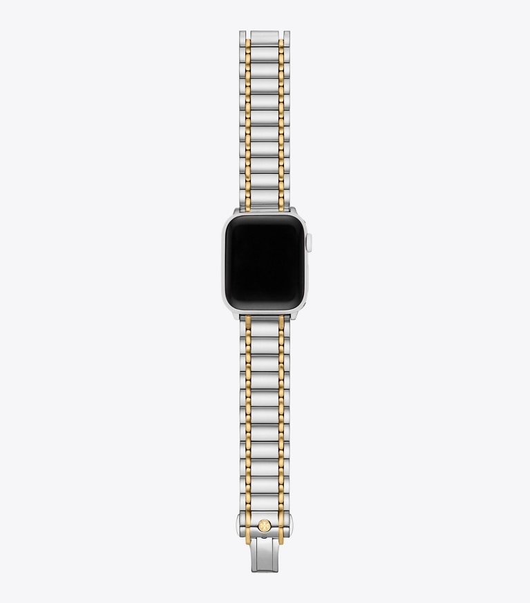 Tory Burch designer watches tory track smart watches Miller Band for Apple Watch® in SILVER/GOLD front