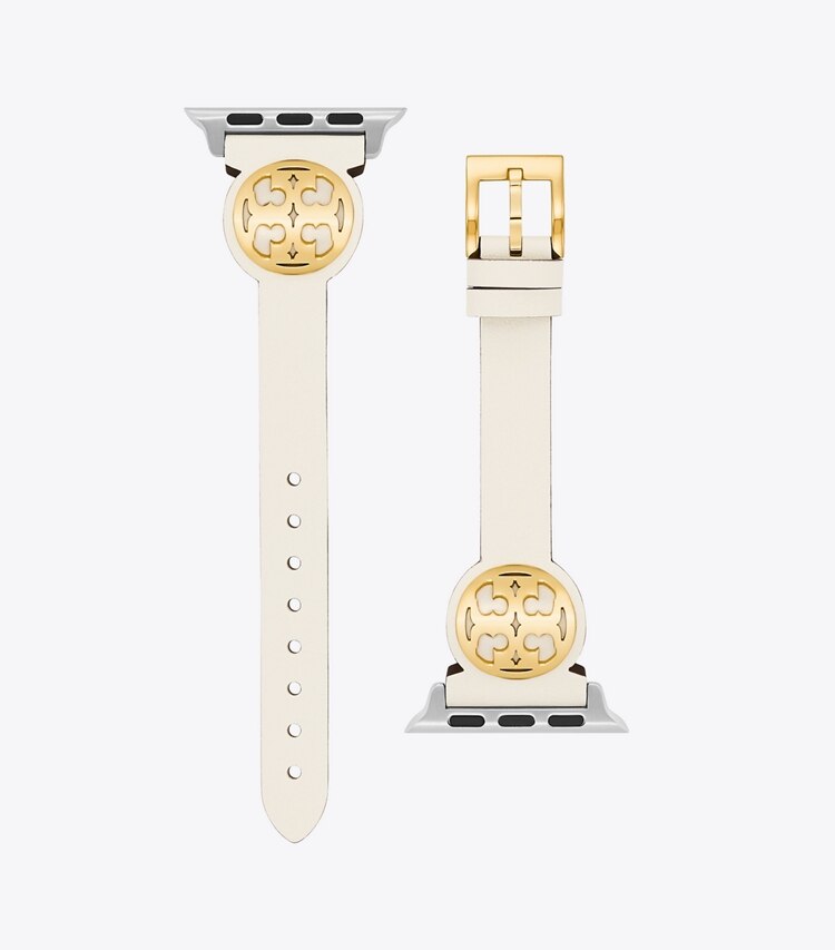 Tory Burch designer watches tory track smart watches Miller Band for Apple Watch® in IVORY side