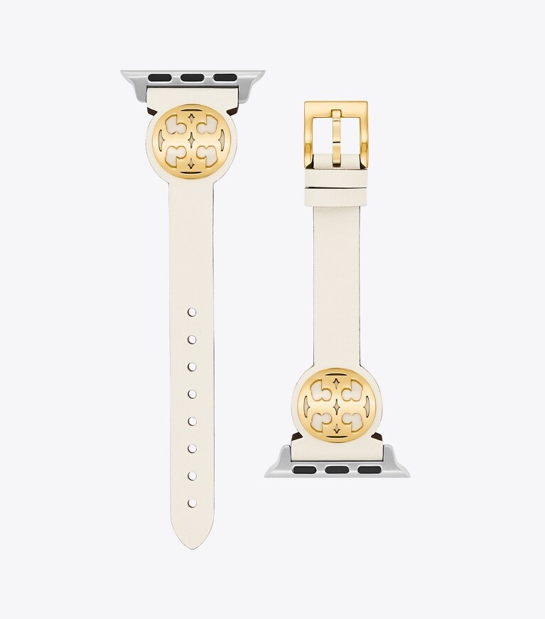 Tory Burch designer watches tory track smart watches Miller Band for Apple Watch® in IVORY front
